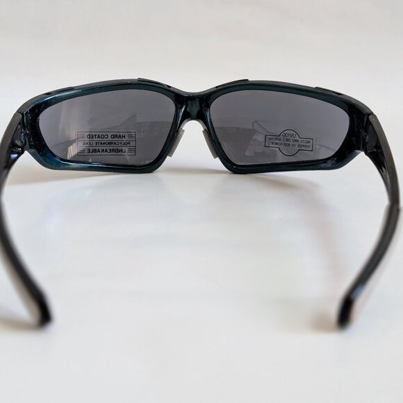 NWT Vintage 90's PC Rectangle Sport Wrap Sunglasses (Green/Black) - Picture 4 of 5